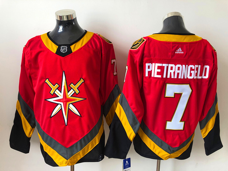 Men's Vegas Golden Knights Alex Pietrangelo #7 Red Breakaway Jersey